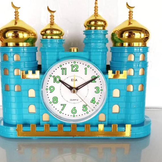 Siap Kirim Jam Weker Beker Alarm Suara Adzan Bentuk Masjid Nuansa islam
