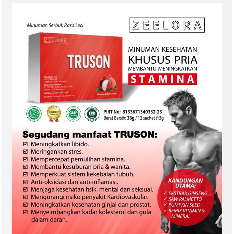 Truson | 12 sachet | stamina | Zeelora