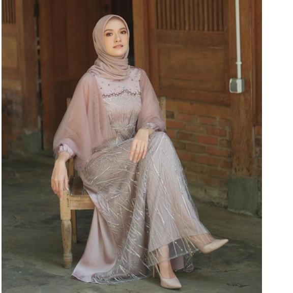 Paling Laris COUPLE GAMIS LUNA DRESS MODERN BAJU SYARI BUSANA MUSLIM SARIMBIT RAMADHAN KONDANGAN BAJ