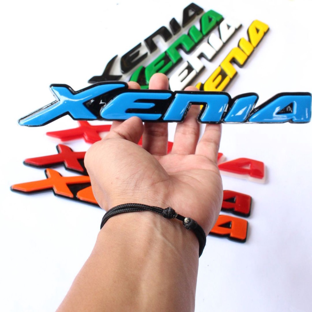 EMBLEM VARIASI MOBIL XENIA / AKSESORIS MOBIL TULISAN XENIA / AKSESORIS EMBLEM MOBIL TULISAN 3D