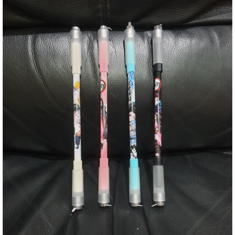 LED DEMON SLAYER SPINNING PEN / PEN PUTAR / PEN AJAIB / PEN ANTI STRESS / PEN BALANCE BISA PILIH WARNA