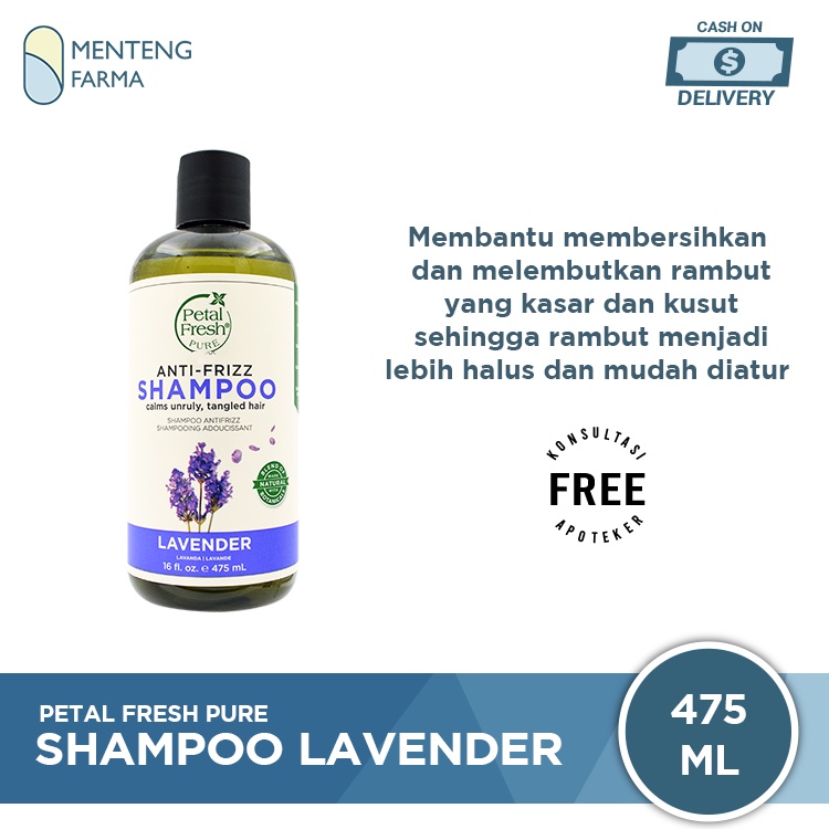 Petal Fresh Pure Shampoo Lavender 475 mL - Perawatan Rambut Kusut dan Susah Diatur