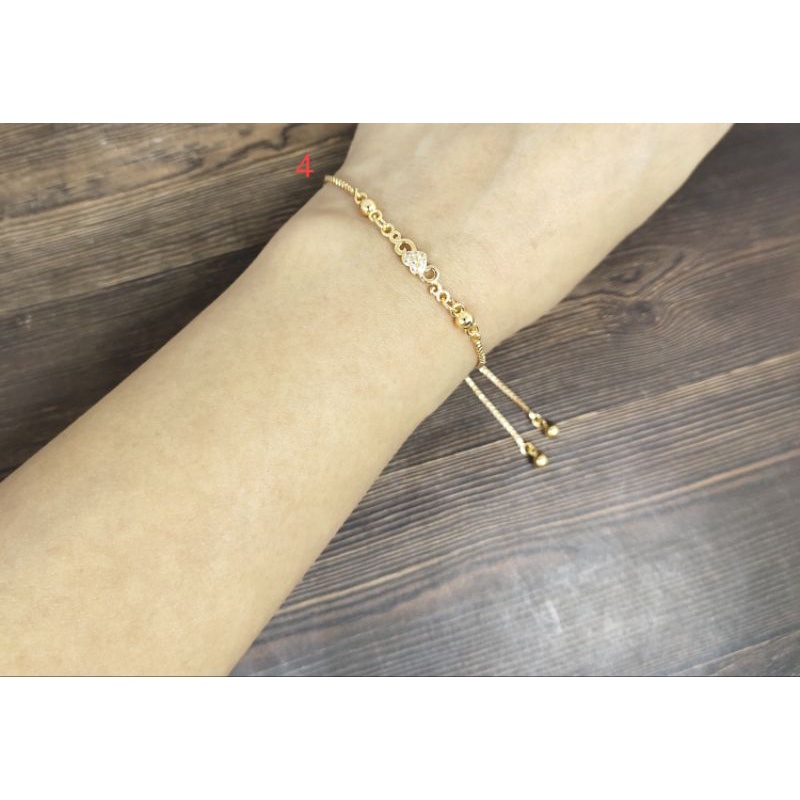 Fifi Fashion Gelang Serut Fashion Model Perhiasan Lapis Emas 18K G0013