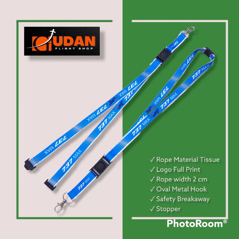 Lanyard (Tali ID Card) Boeing 737 MAX