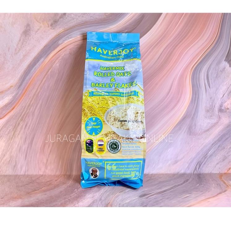 

Trc2t7Sh--Haverjoy havermix rolled oats & barley 500gr/ rolled oats / oat meal / oatmeal / sereal