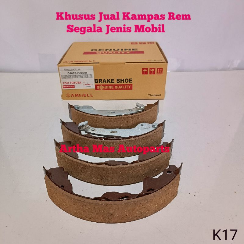 KAMPAS REM BELAKANG ETIOS VALCO LIVA TOMS BRAKE SHOE ETIOS LIVA TOMS