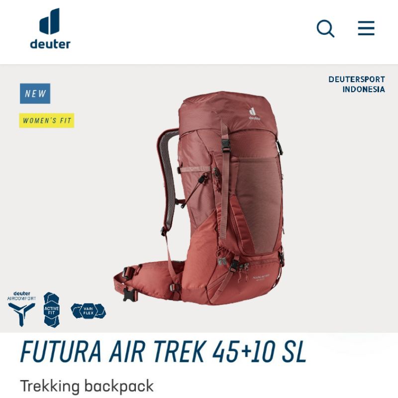 Deuter Futura Air Trek 45+10 SL Trekking Backpack