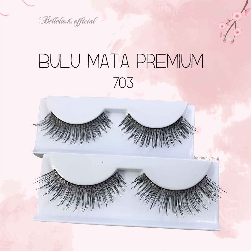 703 Bulu Mata Palsu Handmade Natural False Eyelash Eye Lashes Premium Series