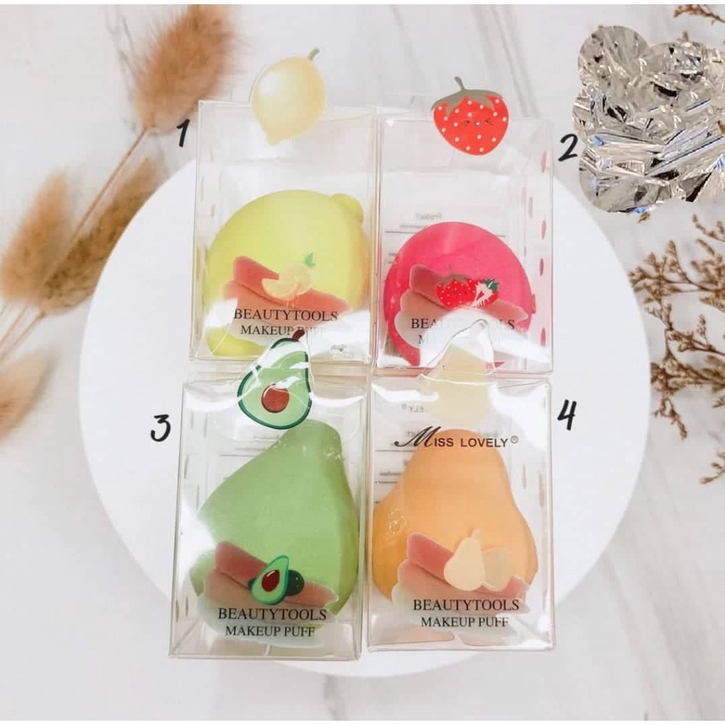 Spon Blender Bentuk Buah - Fruit Make Up Sponge Beauty Blender