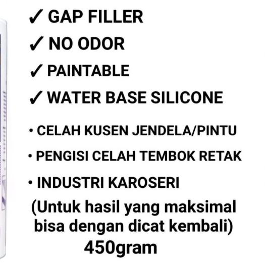 

Glazing Acrylic/Glazing 450gr Acrylic Sealant /Lem Sealant - ELLPRO AS WHITE