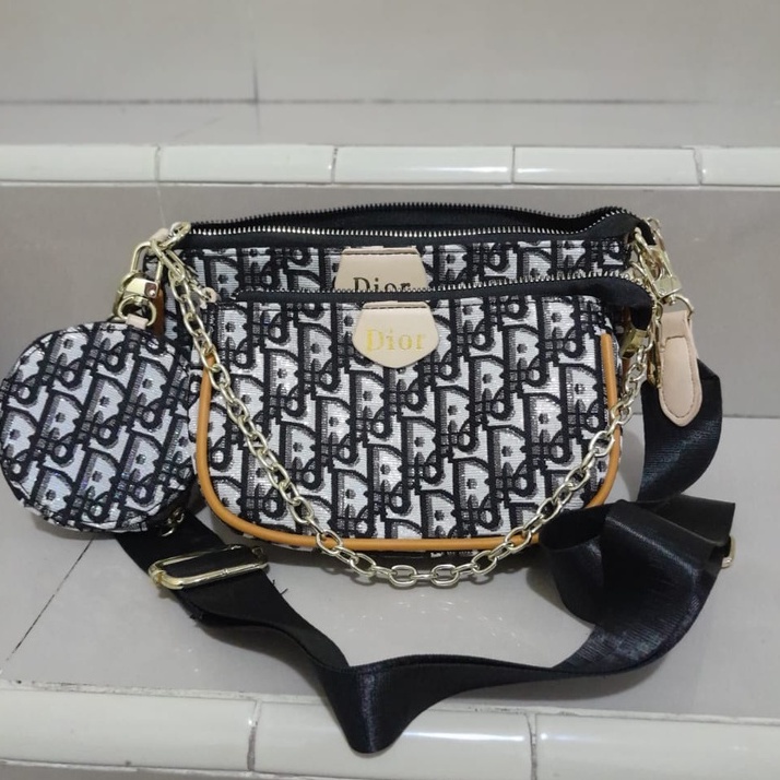 ( 2PC 1KG ) GTBI998880036  New Arrival  !!!  Tas Selempang  Tas Wanita Import  Premium Terbaru+WALLET