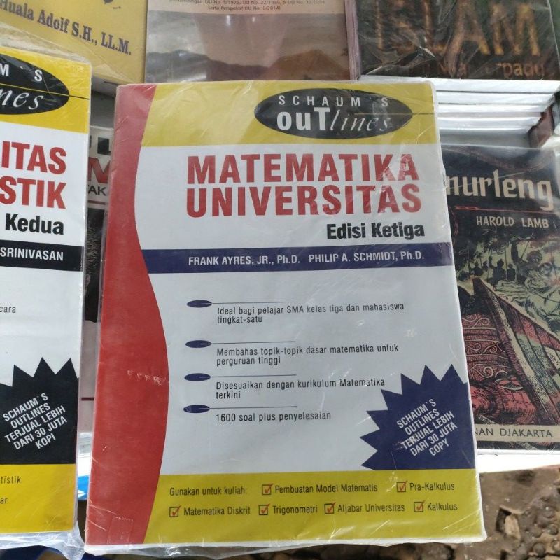 

schaum's matematika universitas buku SCHAUM'S MATEMATIKA UNIVERSITAS penerbit ERLANGGA