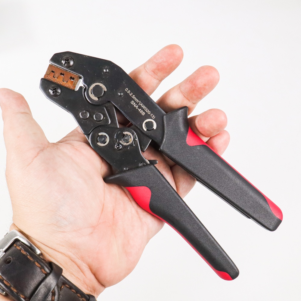 Tang Crimper Terminal Cable Plier Compression Tool - SNA-48B - Black