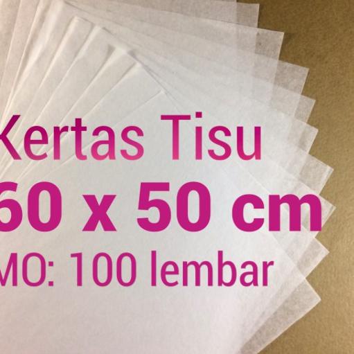 

Super Populer kertas tisu 60 x 55 cm putih tipis bungkus baju bungkus sepatu paket 50 lembar by tat tet tot