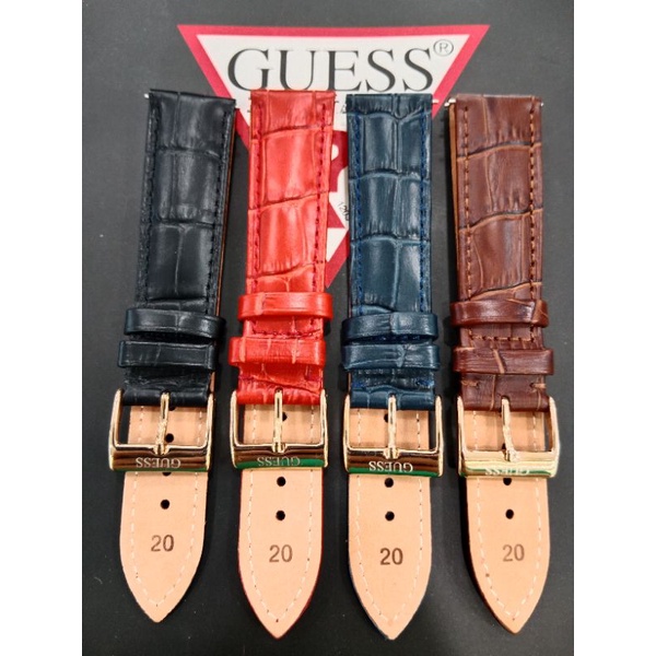 Tali jam tangan Guess Quick rellease kulit original
