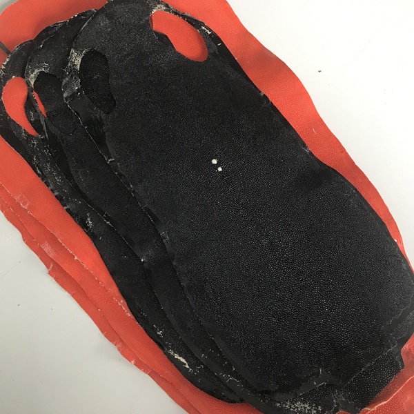 Kulit Ikan Pari Lembaran Jenis Batuhalus Finishing Warna | Kulit Ikan Pari Asli