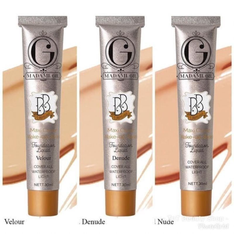 MADAME GIE BB FEMME FOUNDATION LIQUID VELOUR NUDE DENUDE FEMME BB COVER WATERPROOF LIGHT MADAMGIE MA