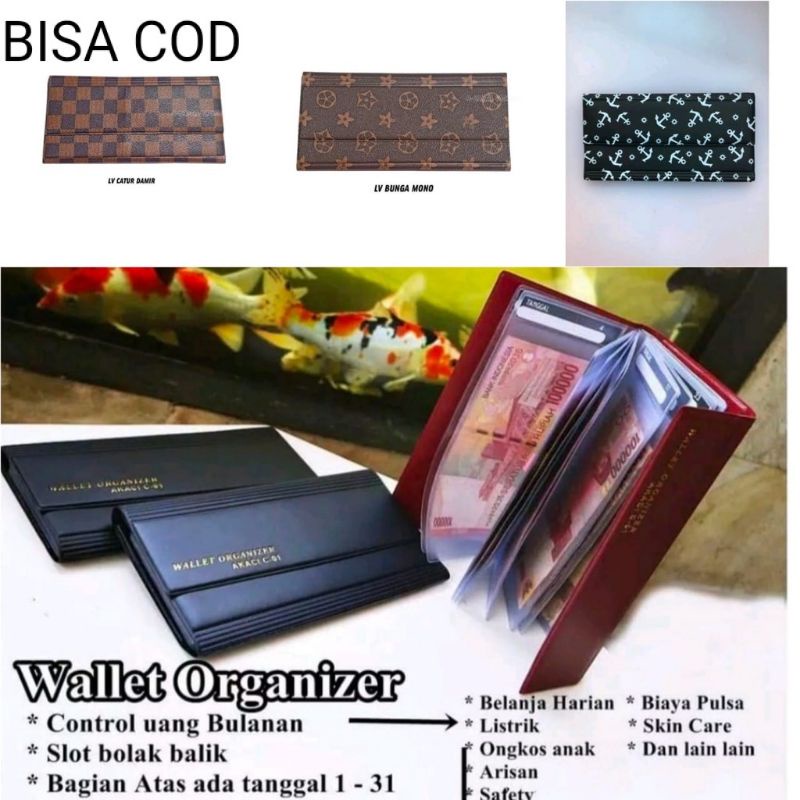 KHAS DOMPET DISIPLIN KEUANGAN / DOMPET ORGANIZER WALLET DISIPLIN