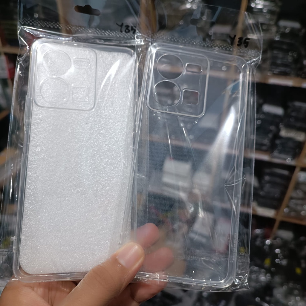 PROMO Soft Case VIVO Y35 2022 Case Clear HD Tpu Transparan Bening Premium Protect Camera Vivo Y35