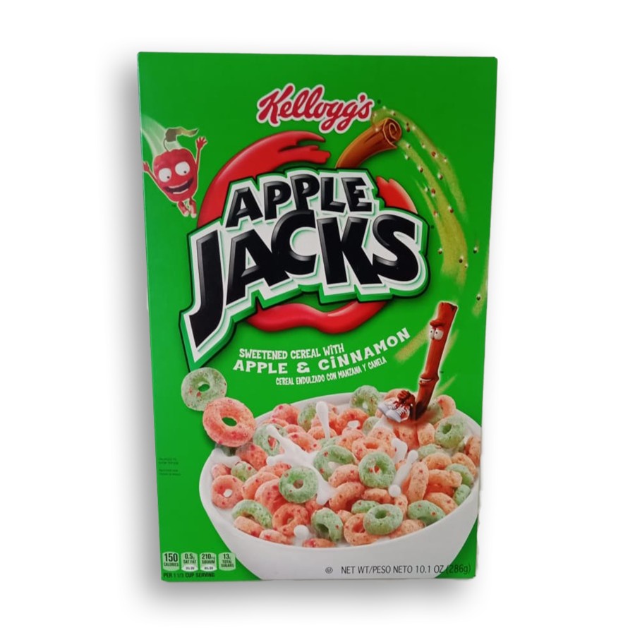 

KELLOGGS APPLE JACKS BOX NETTO 286GR PRODUCT OF THE USA