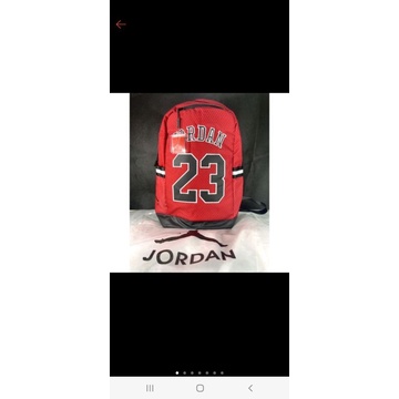Jual Tas Ransel Jordan 23 Black Red Backpack Keren Stylish