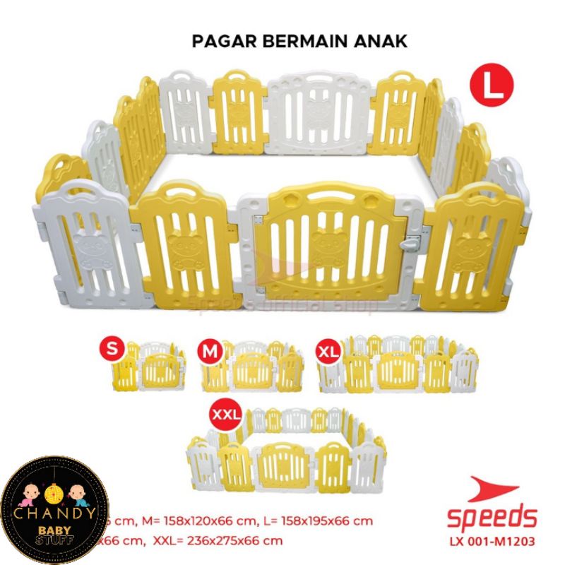 SPEEDS PAGAR BAYI PAGAR ANAK PLAYFENCE SET PAGAR MAINAN ANAK M1203