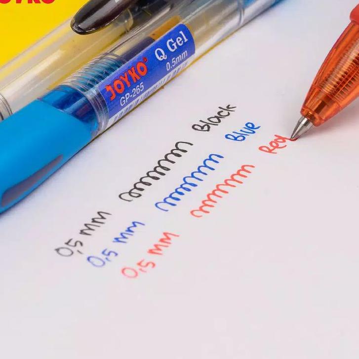 

Update오빠 12pcGel Pen Pulpen Pena Joyko GP-265 Q Gel 0.5 mm / Q GEL JOYKO ✔