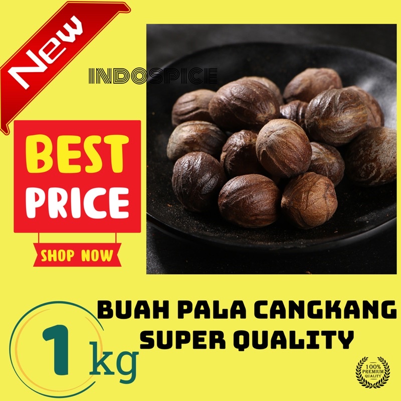 

Buah pala cangkang super quality 1 Kg / 1000 g