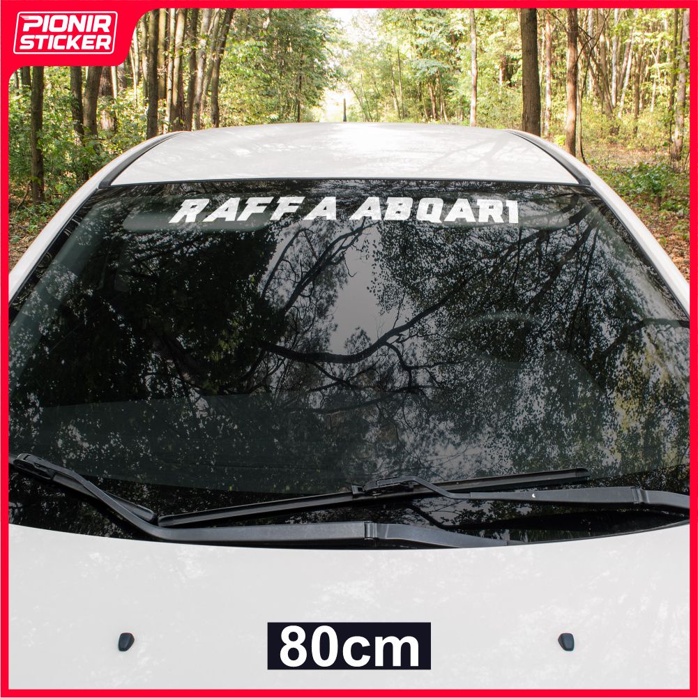 Stiker Kaca Mobil Depan Bisa Costum dan Request Cutting Sticker bisa untuk segala mobil