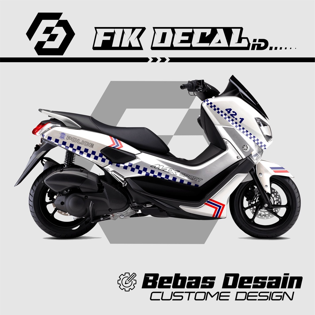 Decal stiker / sticker motor Nmax old / nmax 2022 terbaru FULL BODY POLISI