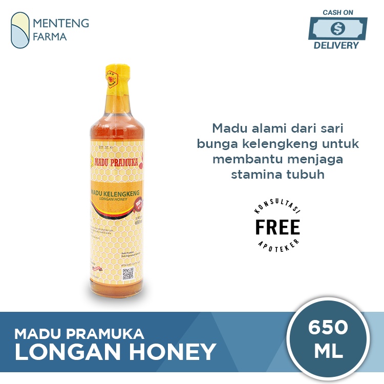 Madu Pramuka Klengkeng 650 mL - Madu Murni Dari Sari Bunga Kelengkeng