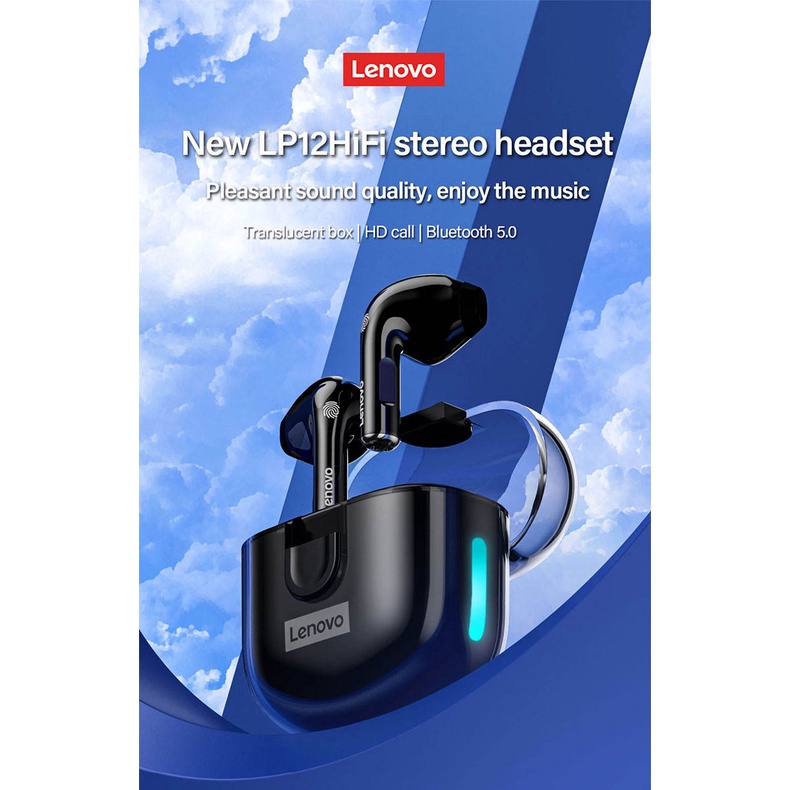 Thinkplus Lenovo LP12 True Wireless Bluetooth Earphone Mini Earbuds/ Stereo Hi-Fi Earphone