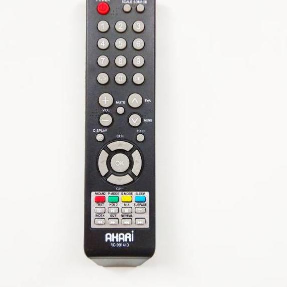 TERLARIS REMOT / REMOTE TV LCD / LED AKARI RC-9914ID / RC-9914AS ORIGINAL PABRIK / AKARI MAGNETO / K