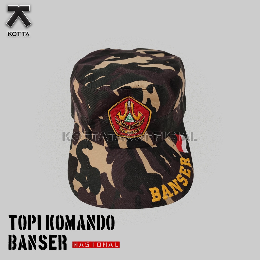 Topi Komando Loreng Banser - Topi Komando Banser