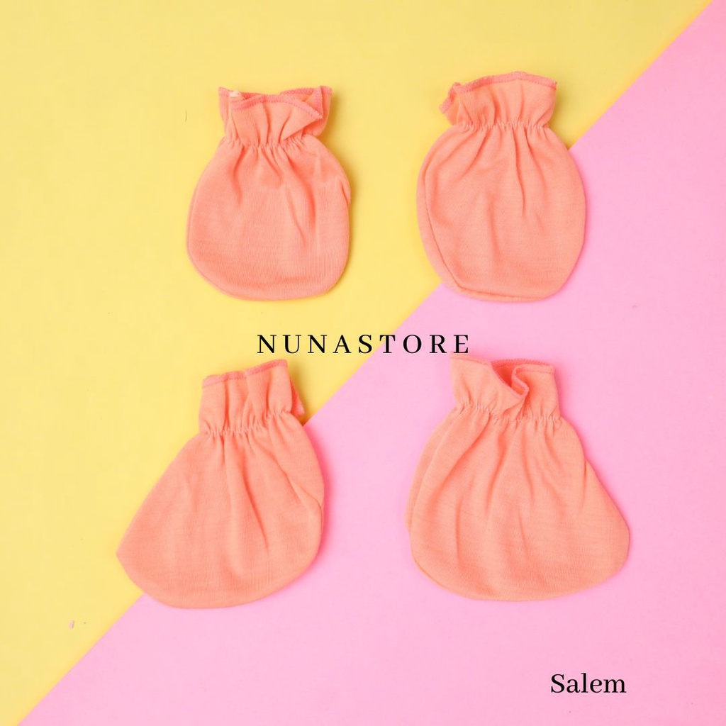 Nuna Store Sarung Tangan Bayi Sarung Kaki Bayi Sarung Tangan Kaki Bayi Newborn Sarung Tangan Polos Pastel Set Pasang