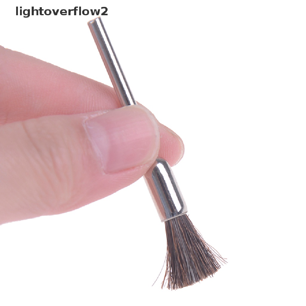 (lightoverflow2) 1pc Sikat Kawat Tembaga Pembersih Mata Bor Elektrik Untuk Manicure (ID)