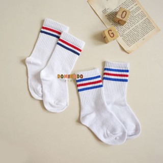 Domikado | SEAN kaos kaki anak motif oldschool | Kaos kaki motif garis #1