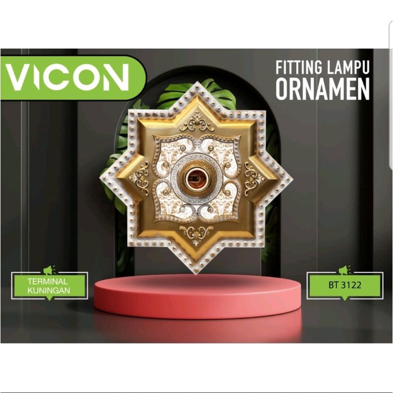 Fitting Lampu hias plafon vicon / ornamen lampu / fitting lampu ornamen / fitting lampu hias ornamen