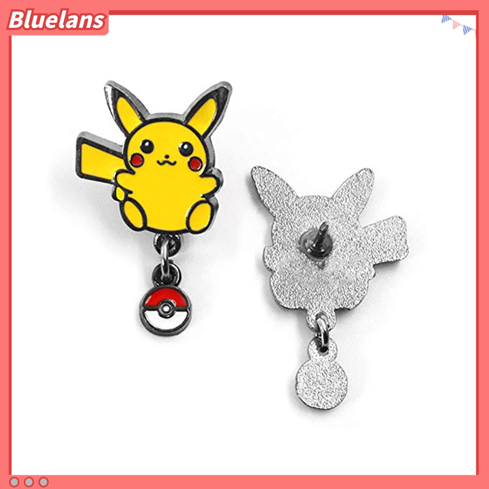 Bros Pin Mini Desain Pikachu Pokemon Bahan Metal Untuk Unisex