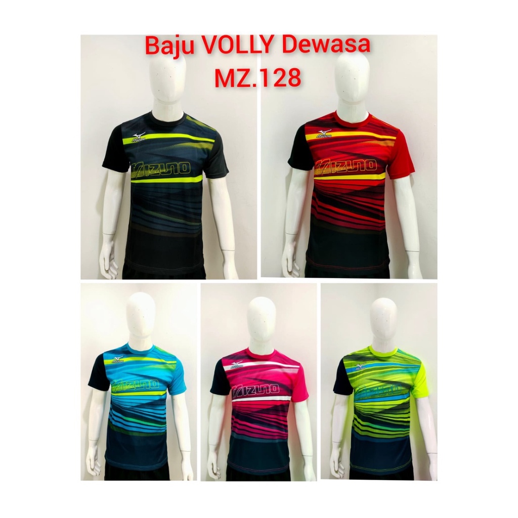 jersey volly pria MZ128 kaos voli baju bola atasan wanita dewasa t-shirt outfit seragam jarsey kostum olahraga custom pakaian apparel sport jersy volley ball casual jersi suit stabilo