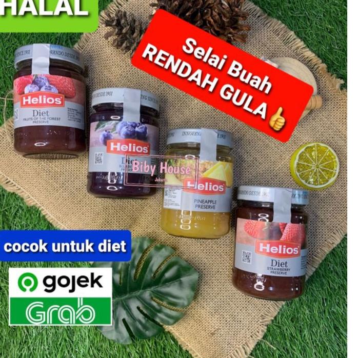 

10.10 SALE SELAI BUAH HELIOS DIET PRESERVE RENDAH GULA ORIGINAL HALAL 280 GR 