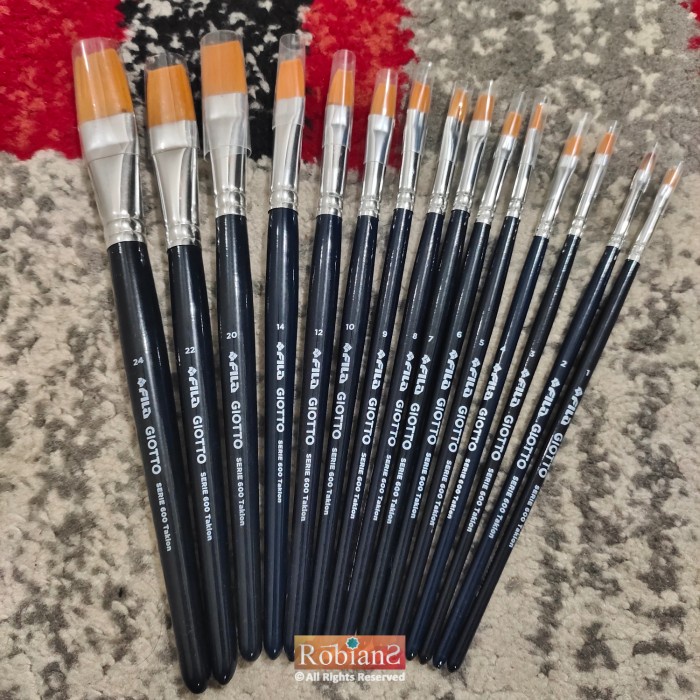 

Terbatas Kuas Lukis Lyra Flat Giotto Brushes Art Series 600 Taklon Terbatas