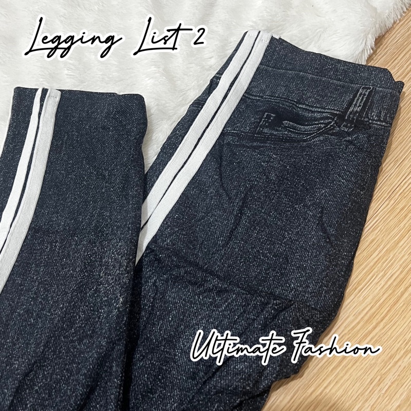 Legging Denim List 2 Import