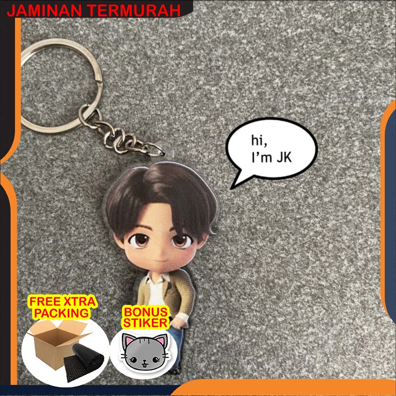 Grosir Gantungan Kunci TinyTan BTS | BTS Keyring TinyTAN Cartoon - RM Keren