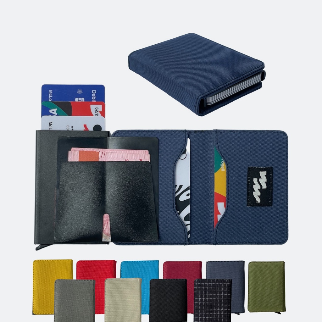 Slim Wallet RFID Protector Smart Card Holder Dompet Kartu Atm Pintar kain