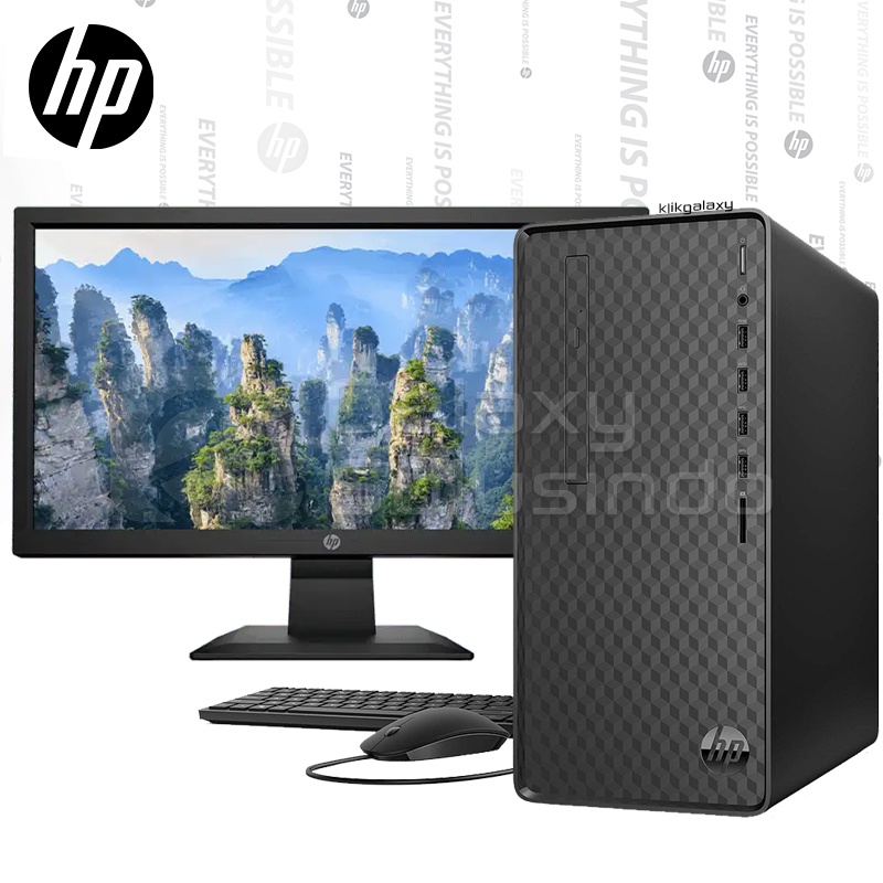 HP PC M01-F2019D Intel Core i3-12100 512GB SSD 8GB RAM LED19.5' Win11 Desktop BuildUp