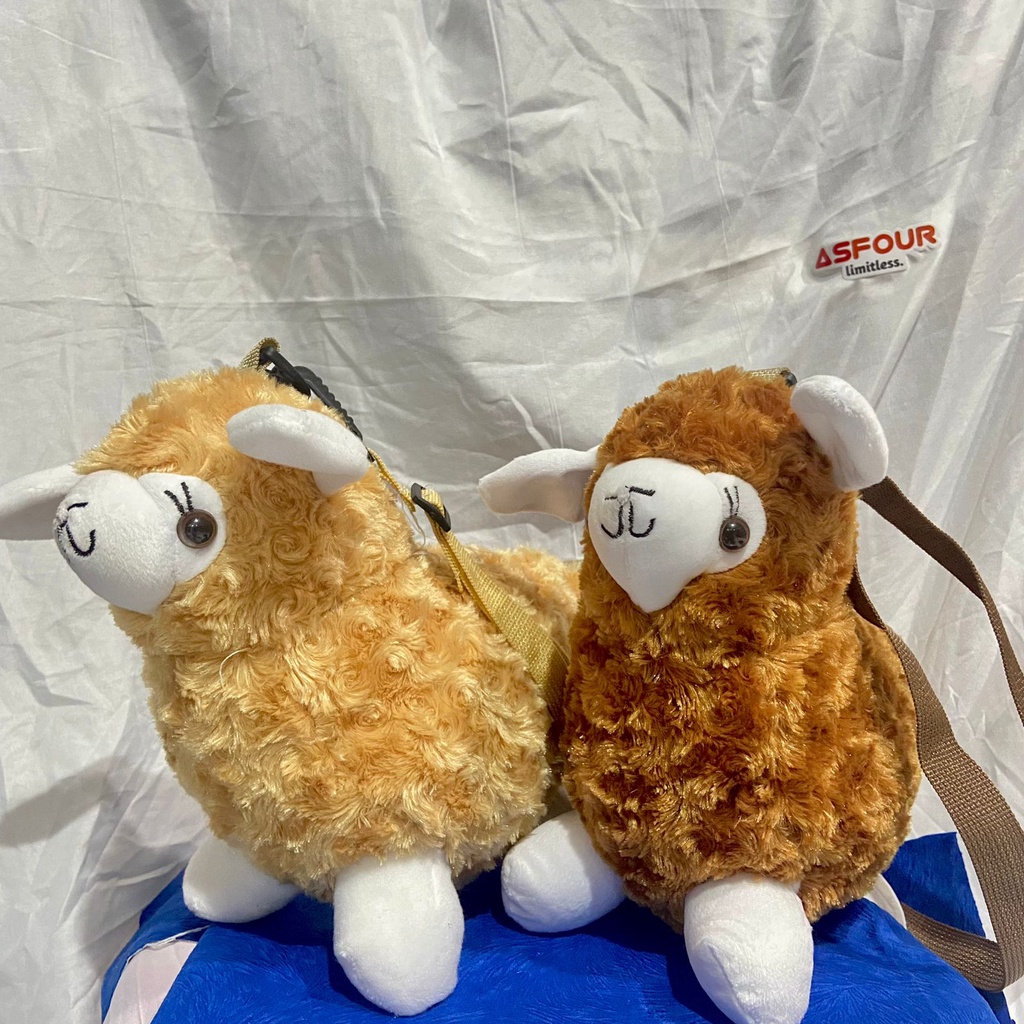 Asfour - Tas Selempang Wanita model Domba /Tas Sheep Slingbag /Tas Boneka Selempang Bulu