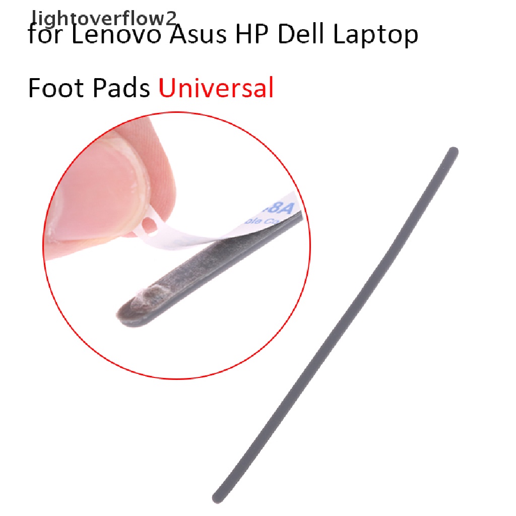 (lightoverflow2) 1pc Kaki Laptop Universal Bahan Karet Anti Slip Untuk Lenovo / Asus