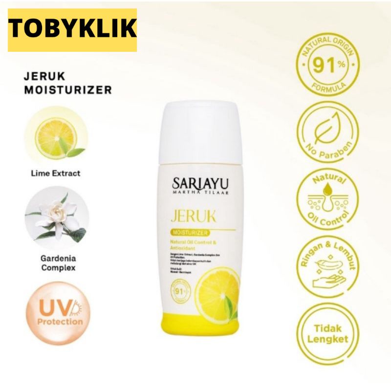 Sariayu moisturizer mawar, jeruk 35ml