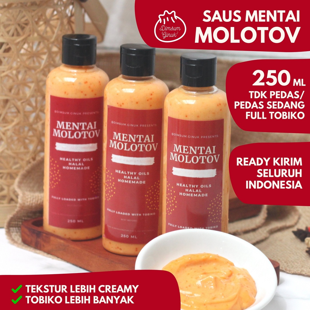 

Saos Saus Mentai Sauce Halal Mentaiko u/ Salmon Dimsum Mentai Rice Cake by Dimsum Ginuk | Molotov